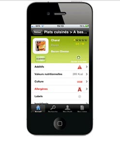 Une application iPhone pour consommer plus sain