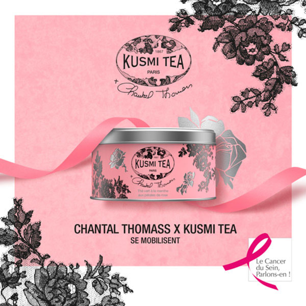 Kusmi Tea et Chantal Thomass unis contre le cancer du sein