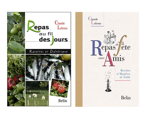 Les livres de cuisine de Claude Lebrun