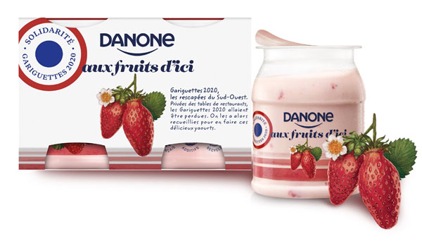 Les yaourts solidaires aux fraises « rescapées »