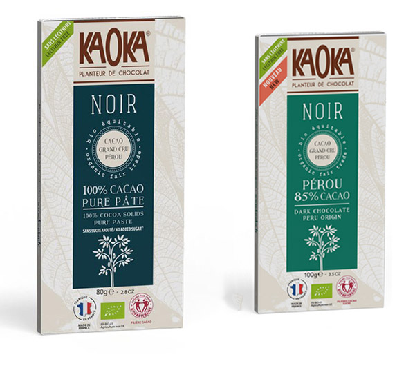 Kaoka lance deux nouvelles tablettes bio 100% Pérou