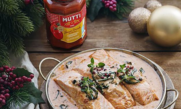 Saumon toscane à la sauce tomate au Parmigiano Regiano