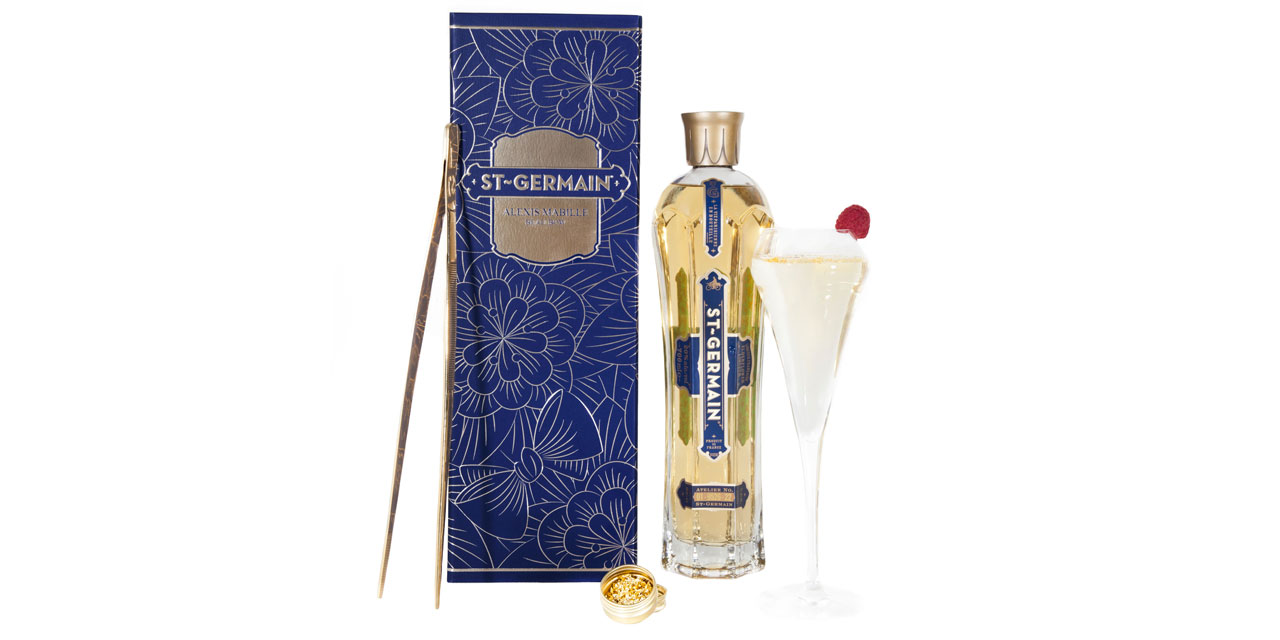 Coffret liqueur St-Germain-Alexis Mabille