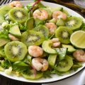 Salade aux kiwis de l’Adour IGP et aux crevettes