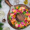 Couronne de Noël au saumon fumé