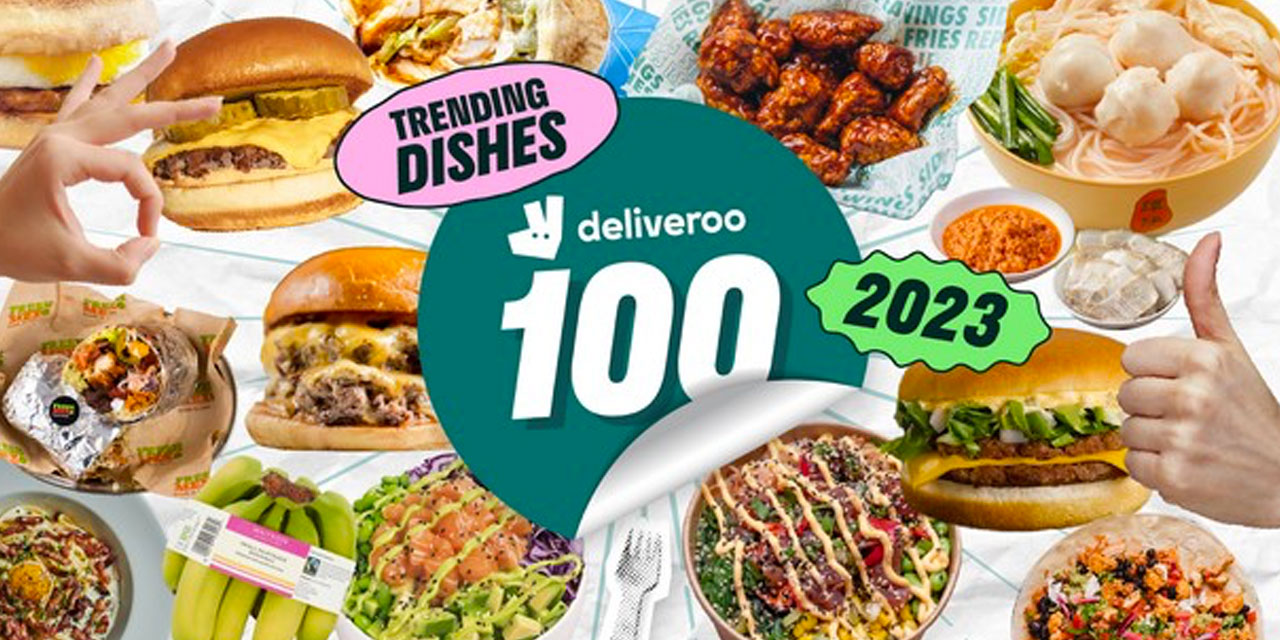 Le Top 100 mondial 2023 des commandes Deliveroo