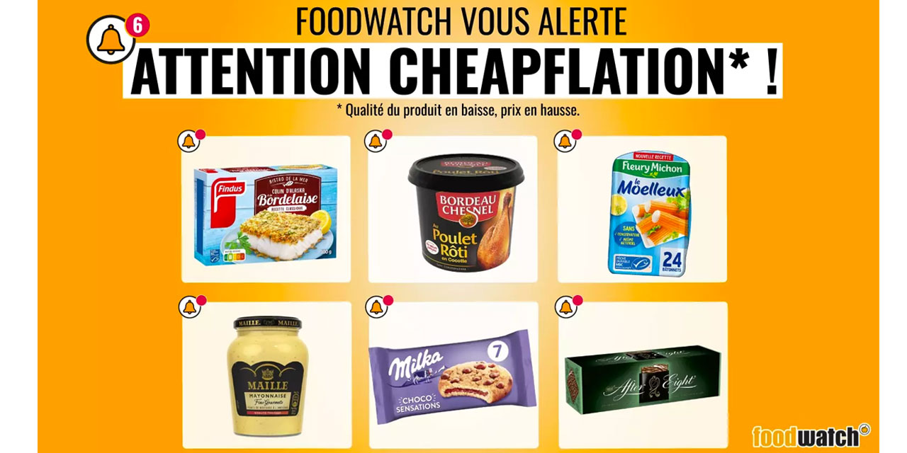 Après la shrinkflation, voici la cheapflation !