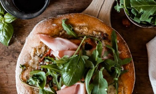 Pizzette à la pulpe d’artichaut et mortadelle