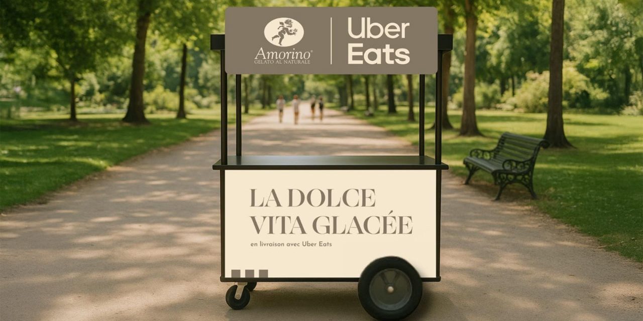 Uber Eats et Amorino rafraichissent les Parisiens