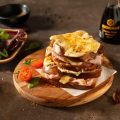 Croque-monsieur à la sauce soja sucrée Kikkoman