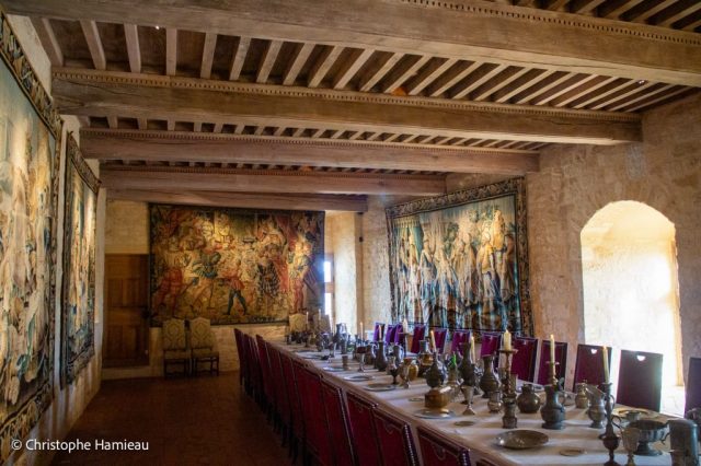 Salle à manger du château de Beynac