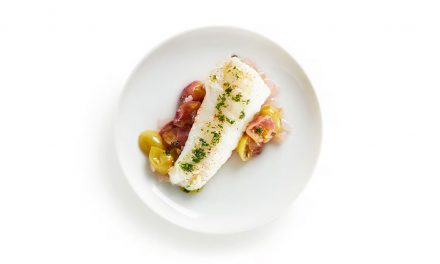 Lotte aux raisins, cuisson vapeur express