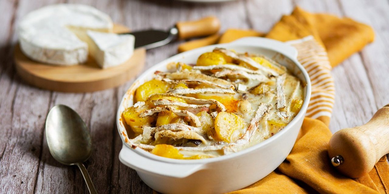 Tartiflette au chèvre-boîte