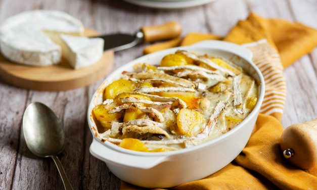 Tartiflette au chèvre-boîte