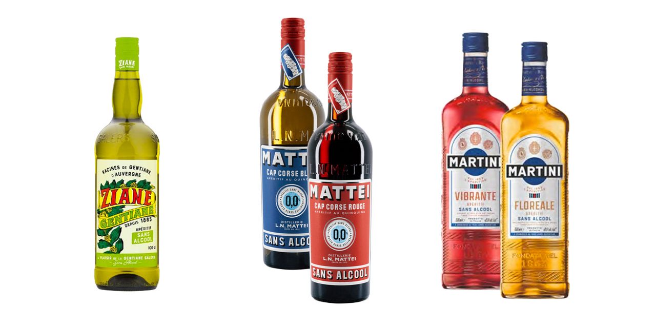 Ziane, Cap Corse 0.0 et Martini sans alcool, Bouteilles du Week End