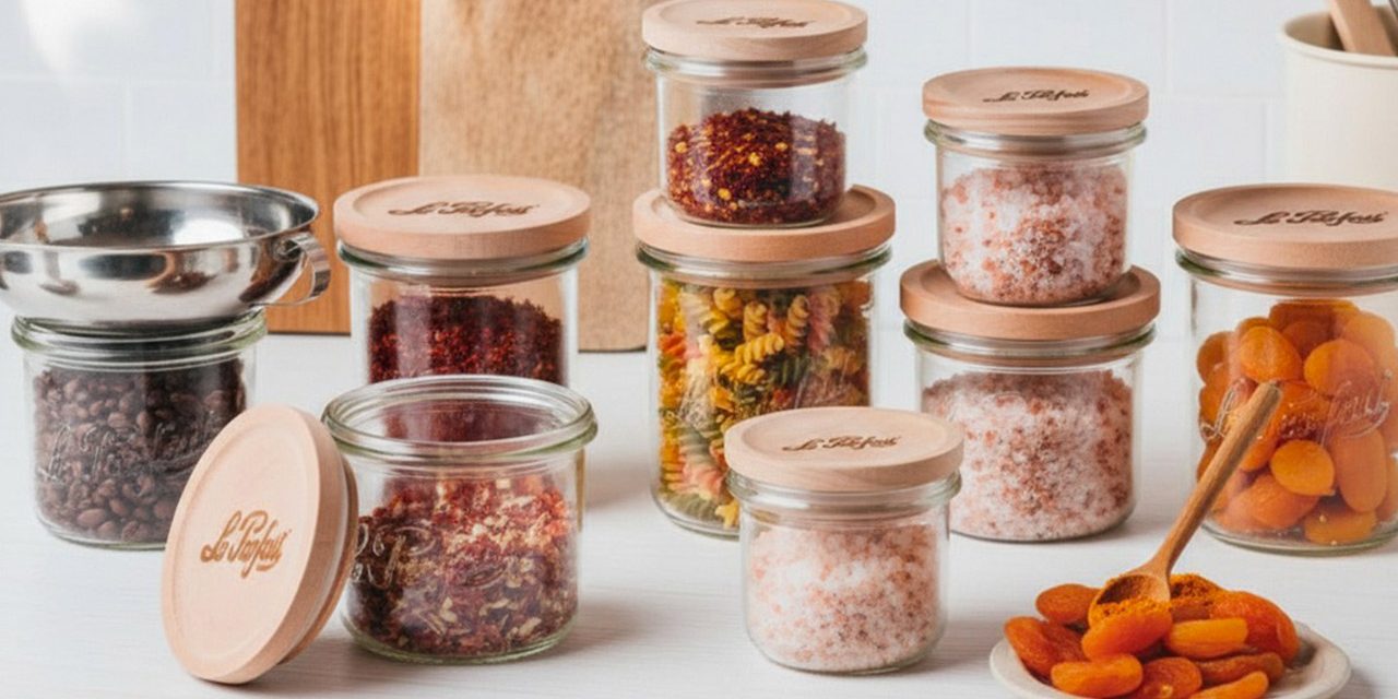 La gamme de bocaux édition bois Le Parfait