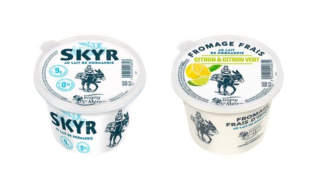 Fromage Frais Citron & Citron Vert et Skyr chez Isigny Sainte-Mère