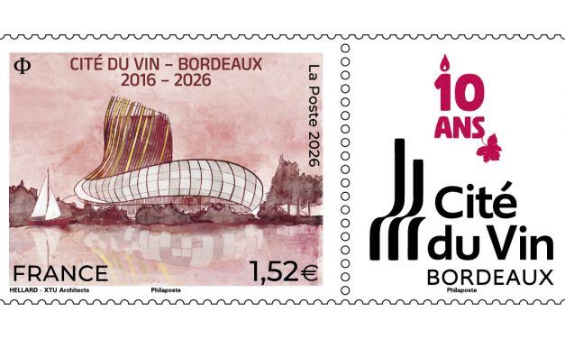 Cité du Vin à Bordeaux, 10 ans et timbrée