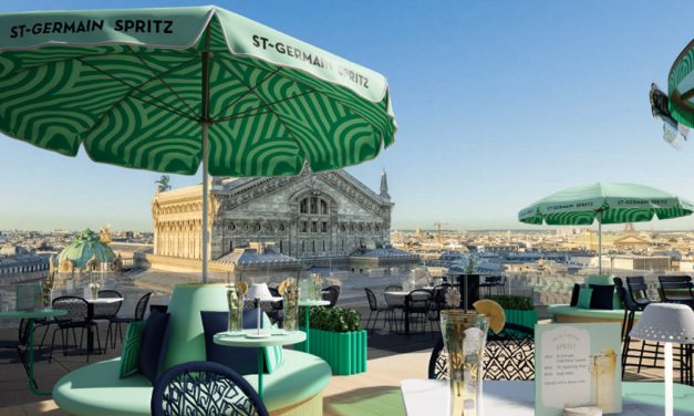 Bar éphémère St-Germain aux Galeries Lafayette