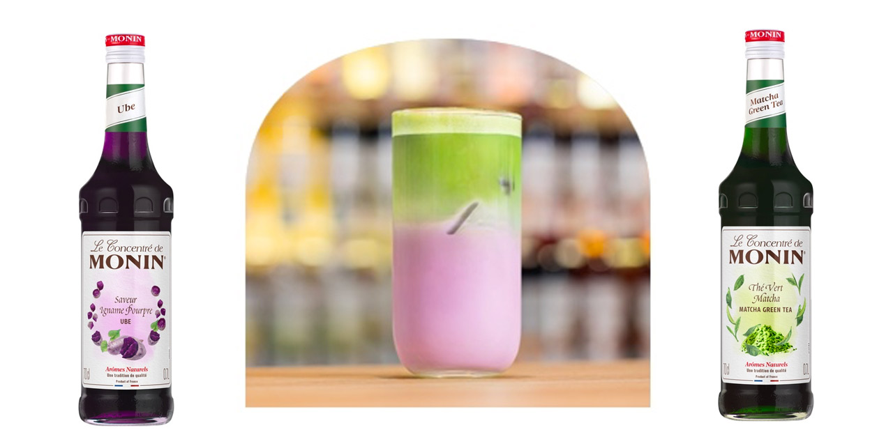 Igname Pourpre et Thé Vert Matcha chez Monin
