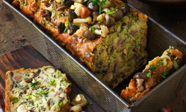 Cake aux champignons et Abondance