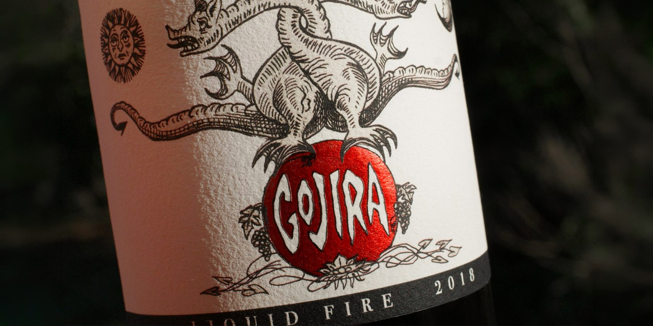 Gojira lance Liquid Fire, son vin de Bordeaux