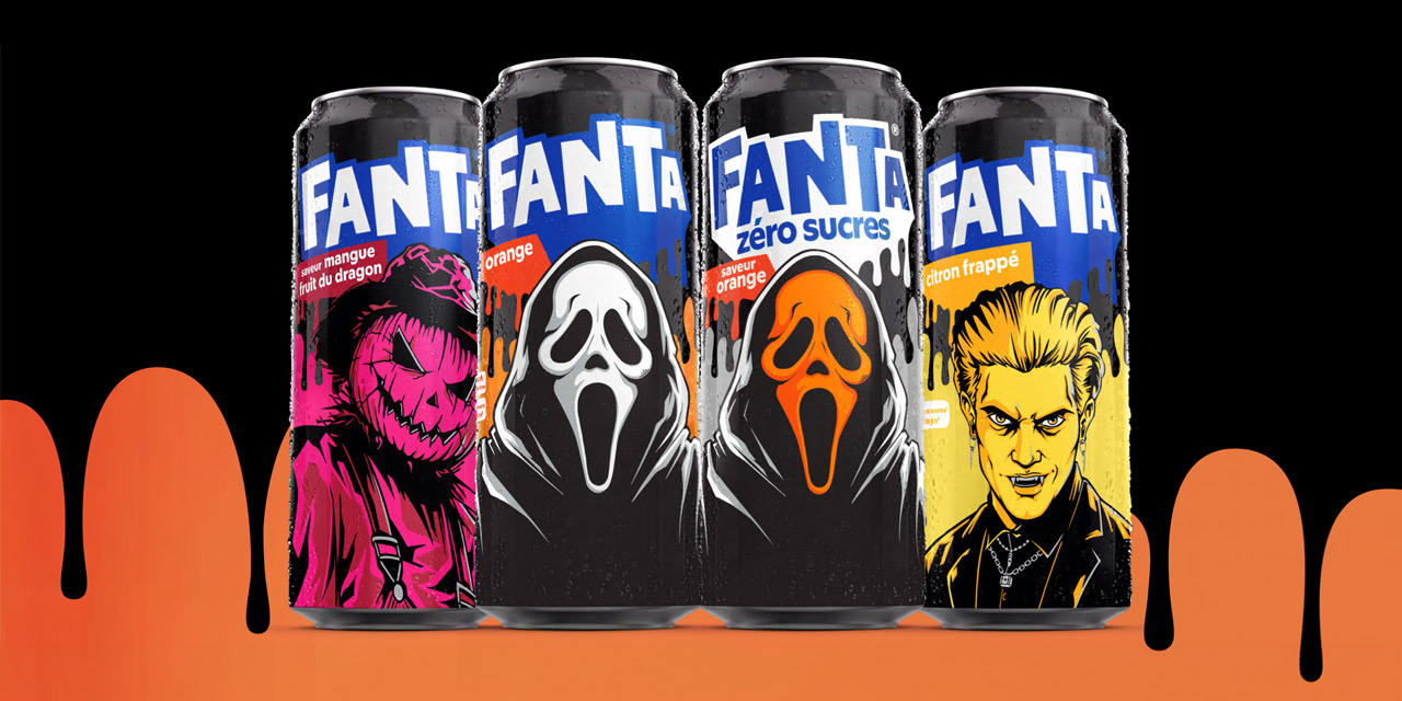 Fanta x Ghost Face : les canettes Scream d’Halloween