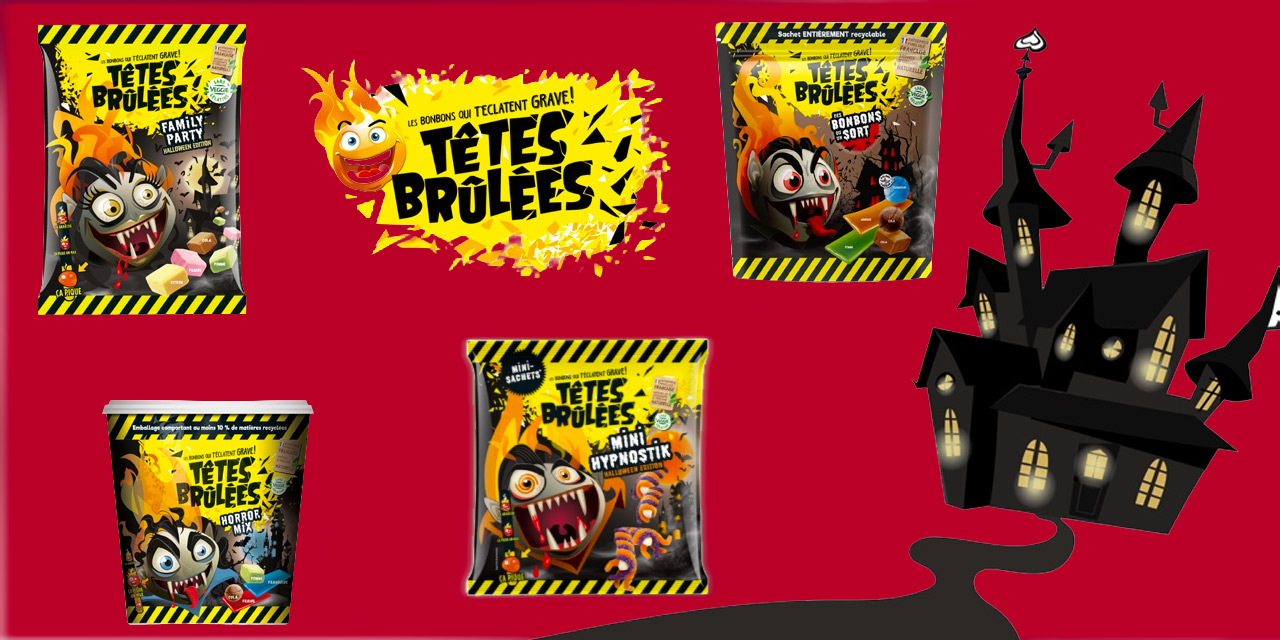 Bonbons Têtes Brûlées Halloween 2026 : une gamme complète